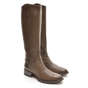 Rocco P. Barneys Brown Round Toe Riding Tall Boots 36